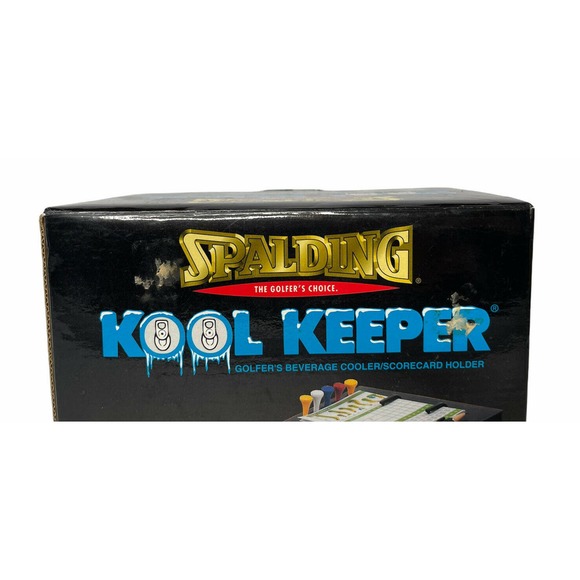 NEW Spalding Kool Cool Keeper Golf Beverage Can Cooler Score Card Holder Vintage - Picture 3 of 7